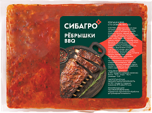 РЕБРЫШКИ BBQ, 0,9-1,2 кг